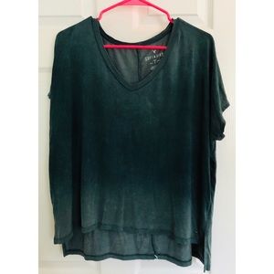 Faded Green Soft & Sexy V-neck T-shirt